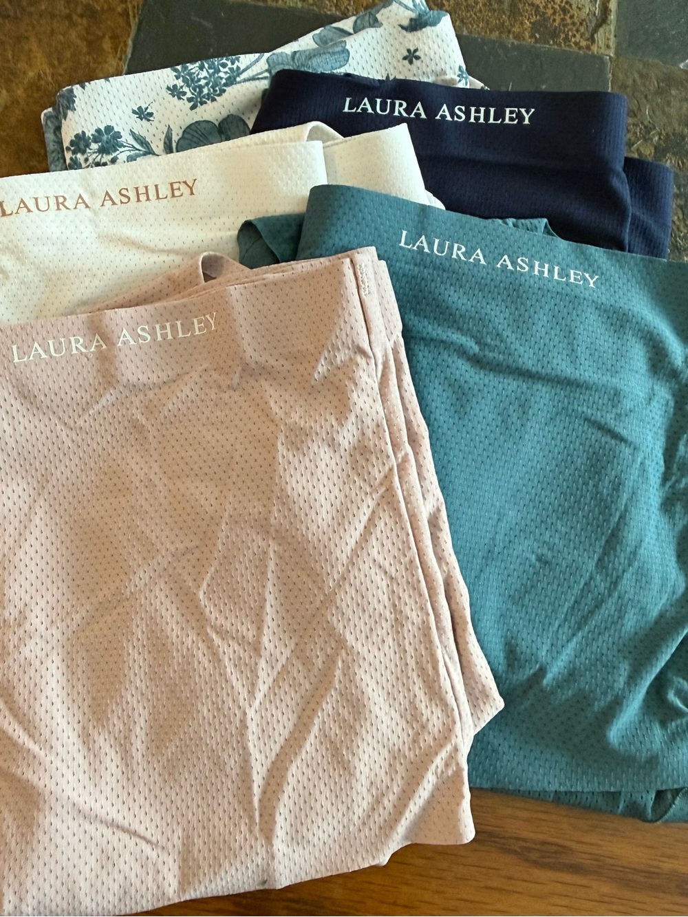 Laura Ashley women’s 5 pk panties Blush Pink, Teal, Navy & Cream (Pack)